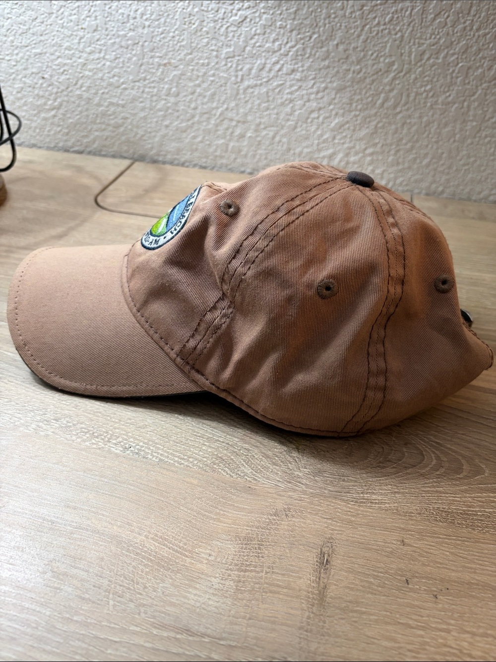 Vintage Pebble Beach Rust Brown Embroidered Logo Baseball Cap - Picture 2 of 6